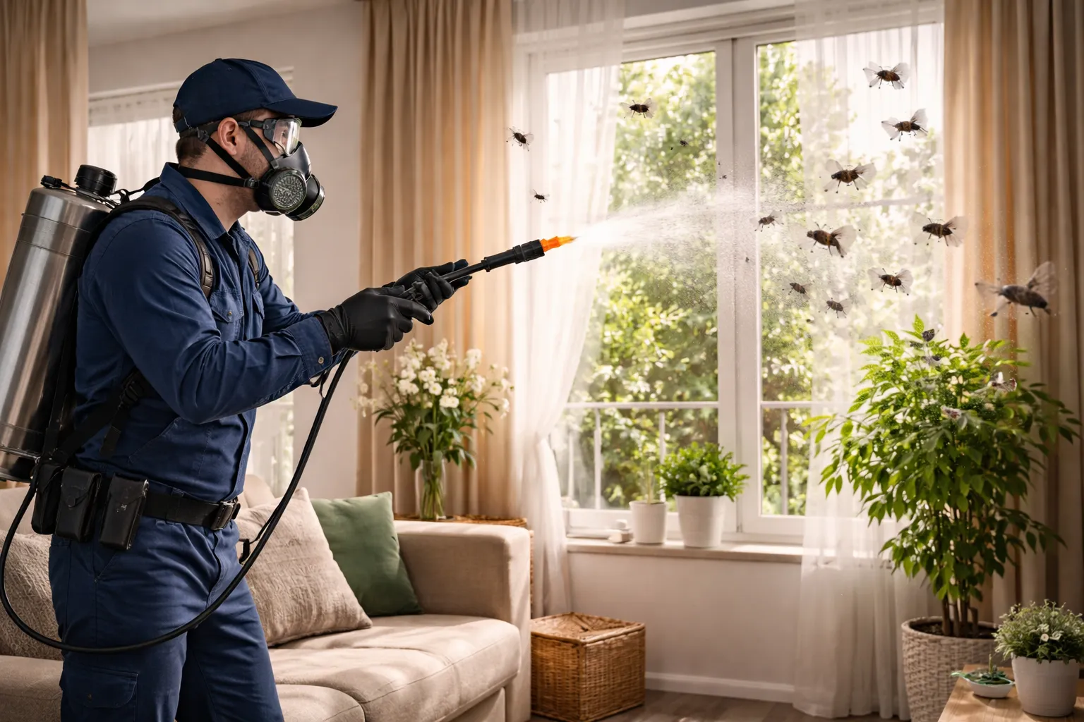 уничтожение мух эффективно